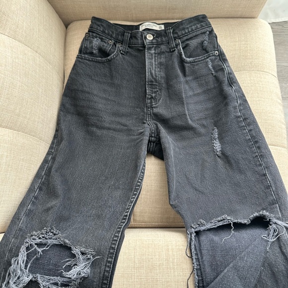 Abercrombie & Fitch Black Ripped Jeans - Picture 1 of 5